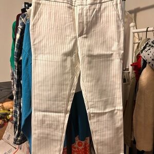 Women’s Striped White Pants